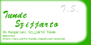 tunde szijjarto business card